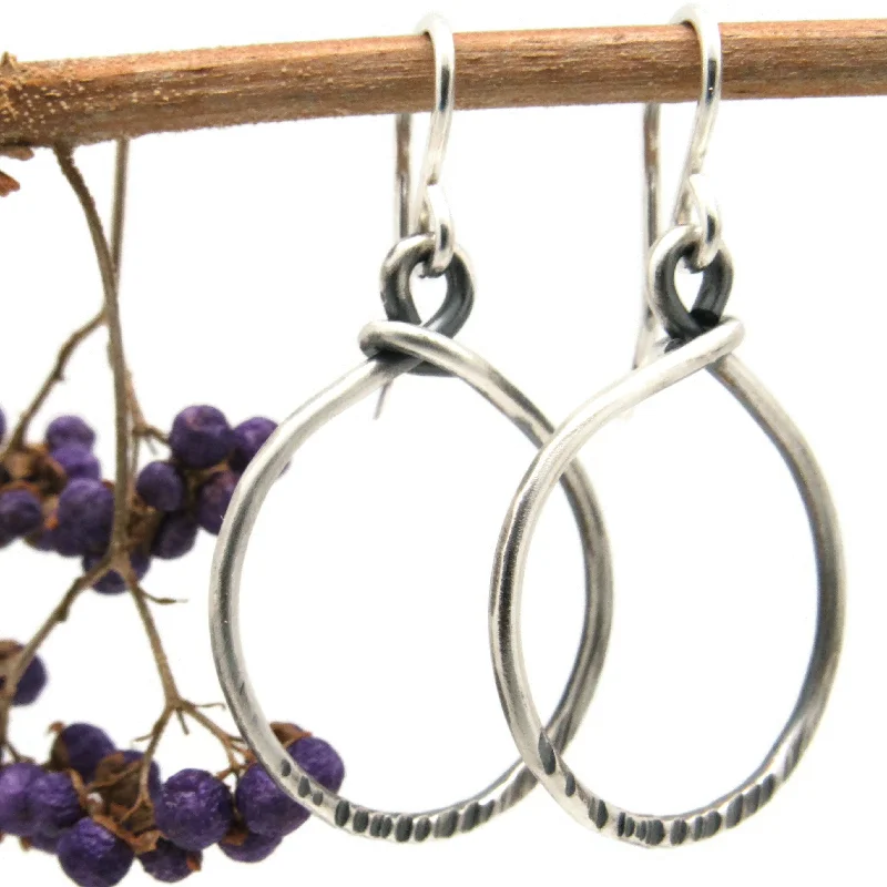 Hoop earrings with colorful beads for a fun and playful vibe-Stirrup Earrings