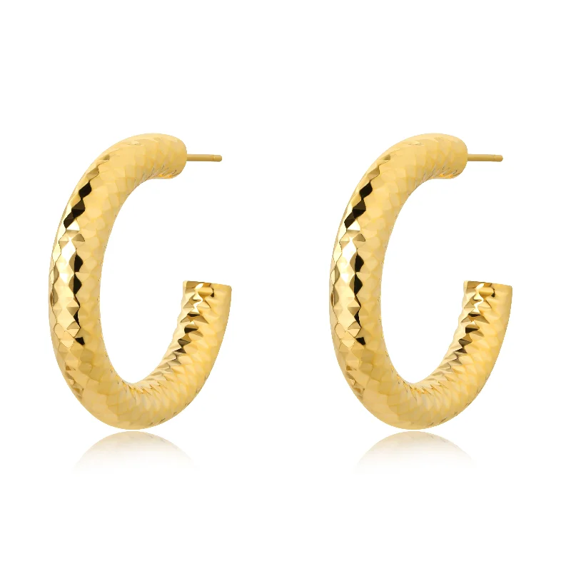 Best hoop earrings with gold-plated finishes for an affordable luxury vibe-Madisen Hoop 30mm