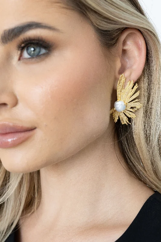 Hoop earrings with oversized designs for a bold, fashion-forward statement-Marielle Earring