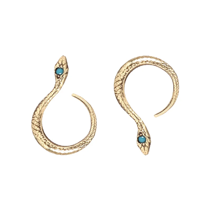 Best hoop earrings with snake-inspired designs for an edgy and fierce vibe-Melusina