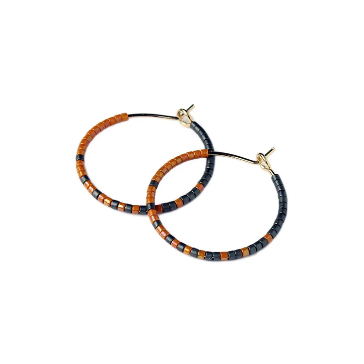 Best hoop earrings with multi-colored gemstones for a vibrant and lively touch-Nora Hoops SM / Sienna