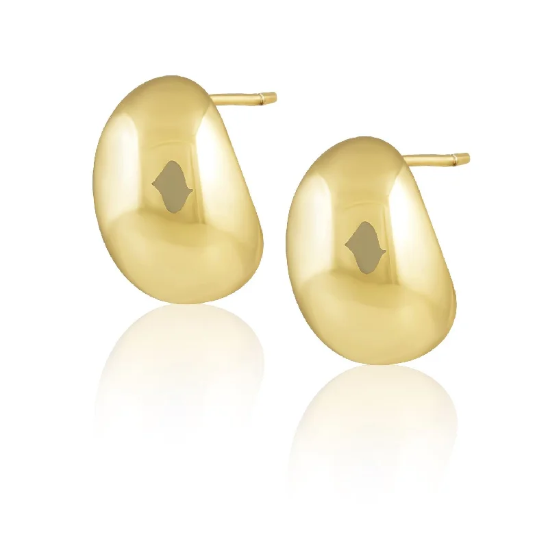 Hoop earrings with polished metal for a shiny and high-quality finish-Harlow Studs