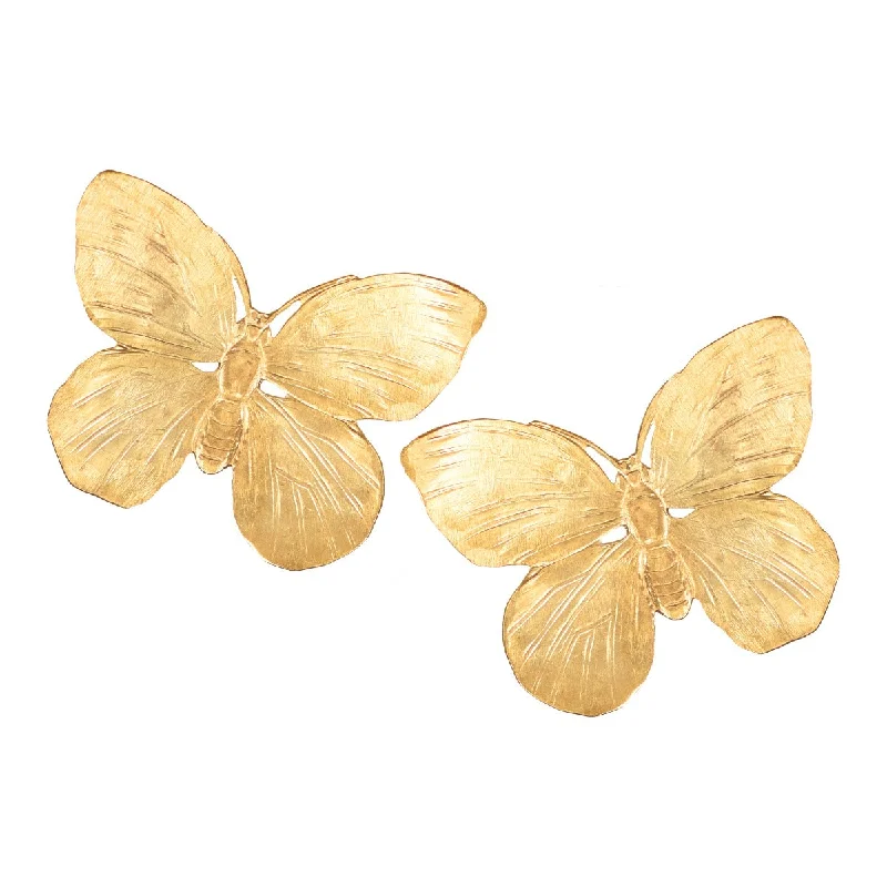 Best hoop earrings with floral designs for a feminine and delicate look-Papillion Earrings