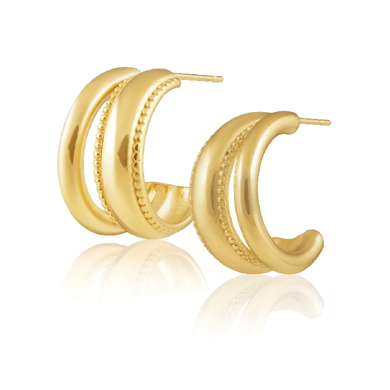 Best hoop earrings with matching bracelets for a coordinated jewelry set-Portia Hoops