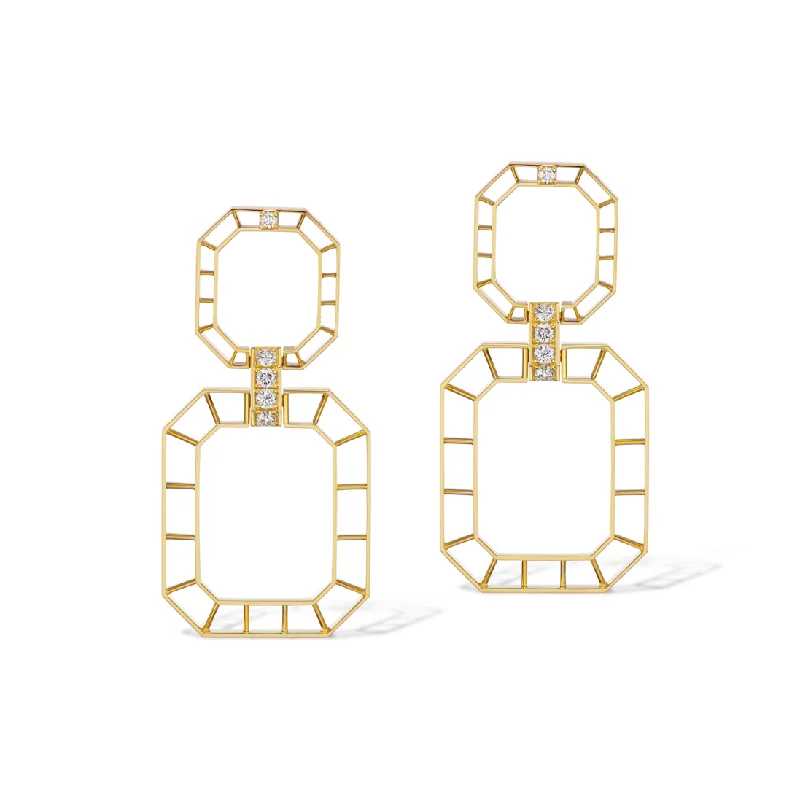 Best hoop earrings with crescent-shaped designs for a bold, moon-inspired style-Skeleton Link Earrings