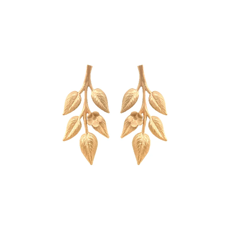 Hoop earrings with circle designs for a classic and timeless shape-Spring Bough Earrings