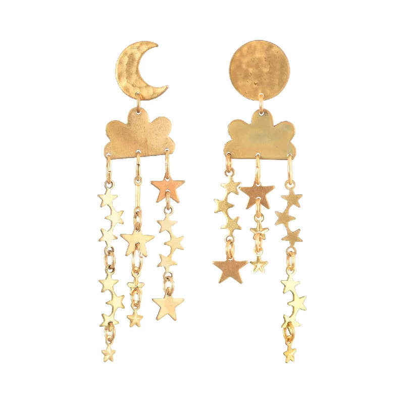 Best hoop earrings with tribal designs for a cultural and exotic aesthetic-Stargazer Earrings