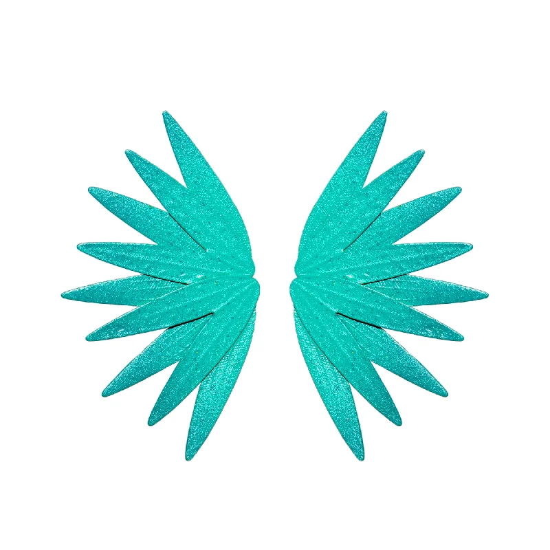 Best hoop earrings with blackened metal for an edgy and bold appearance-Teal Manoa Earrings