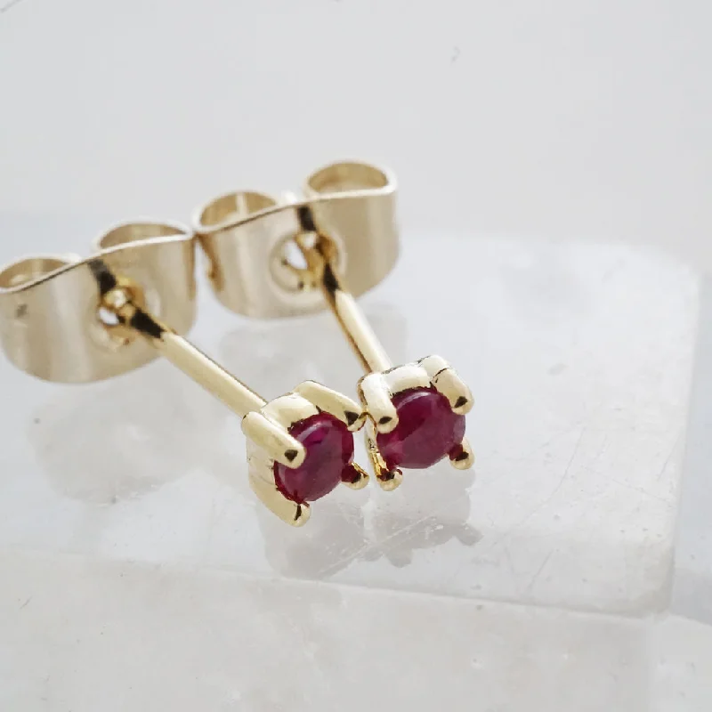 Best hoop earrings with butterfly motifs for a playful and whimsical appearance-Tiny Birthstone Studs