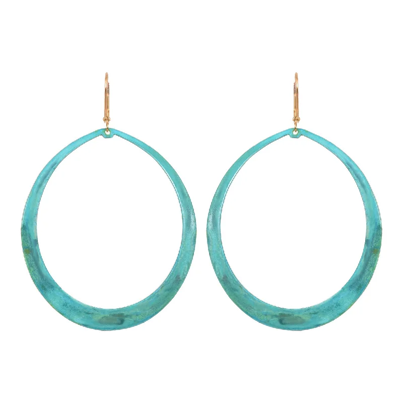 Hoop earrings with spiral designs for a dynamic and fluid look-Verdi Meli Earrings