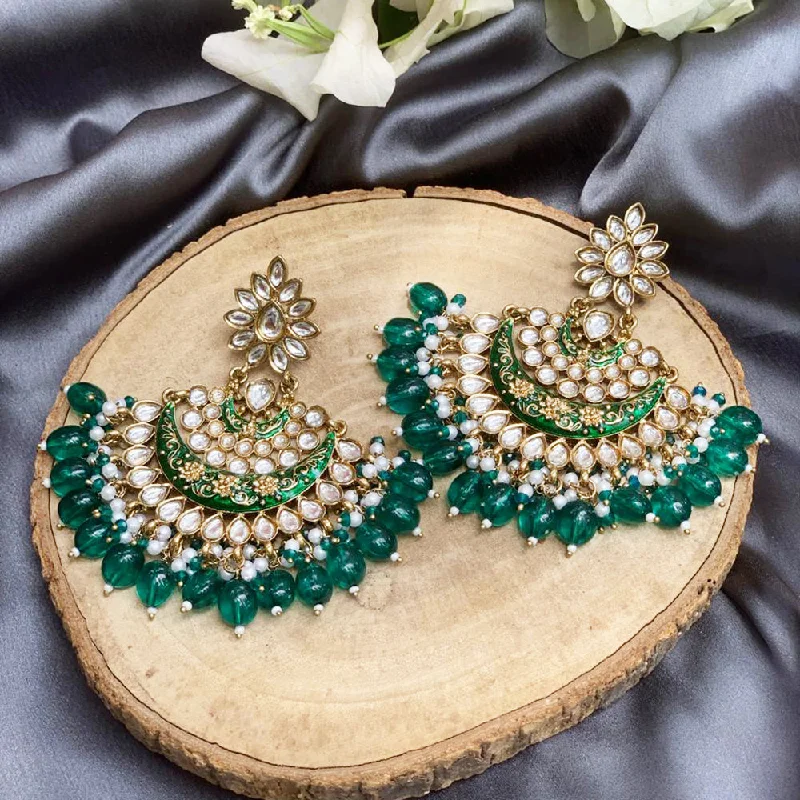 Drop Earrings with Vine Designs -Deep Enterprises Meenakari Dangler Earrings (Assorted Colors)