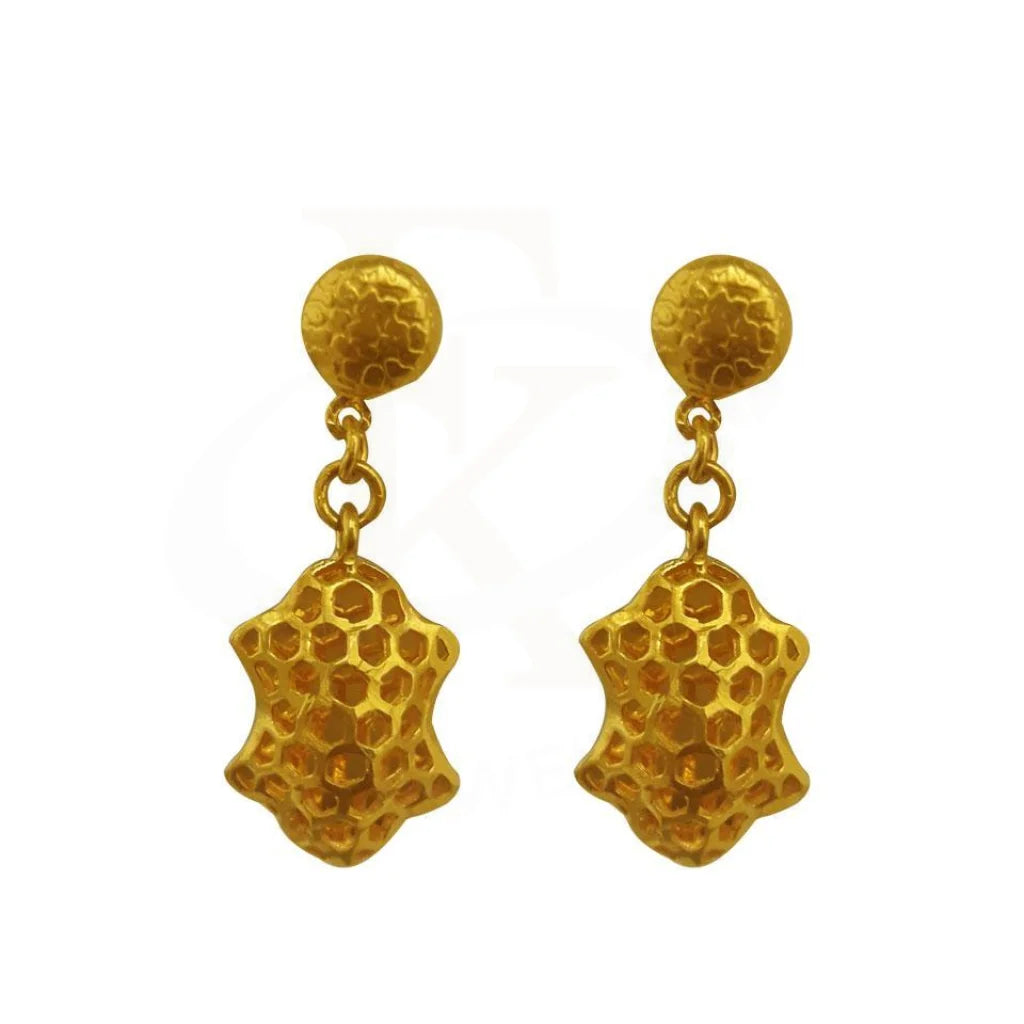 Drop Earrings for Mother's Day -Gold Drop Earrings 22KT - FKJERN1624