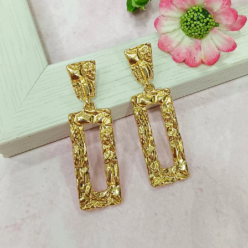 Drop Earrings with Infinity Symbols -Infinity Jewels Gold Plated Hypoallergenic Nickel Free Dangler Earrings