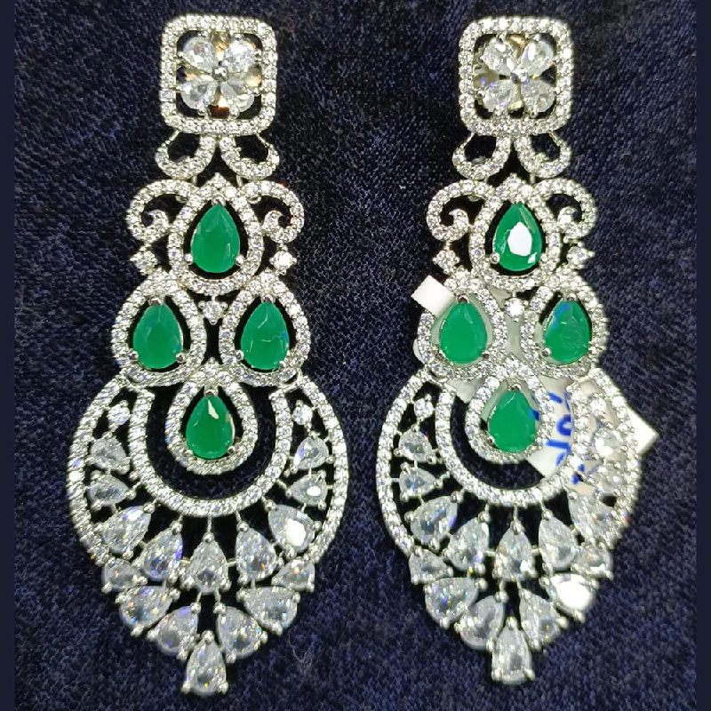 Animal Print Drop Earrings for Fun -Jain Jewellers Silver Plated AD Dangler Earrings