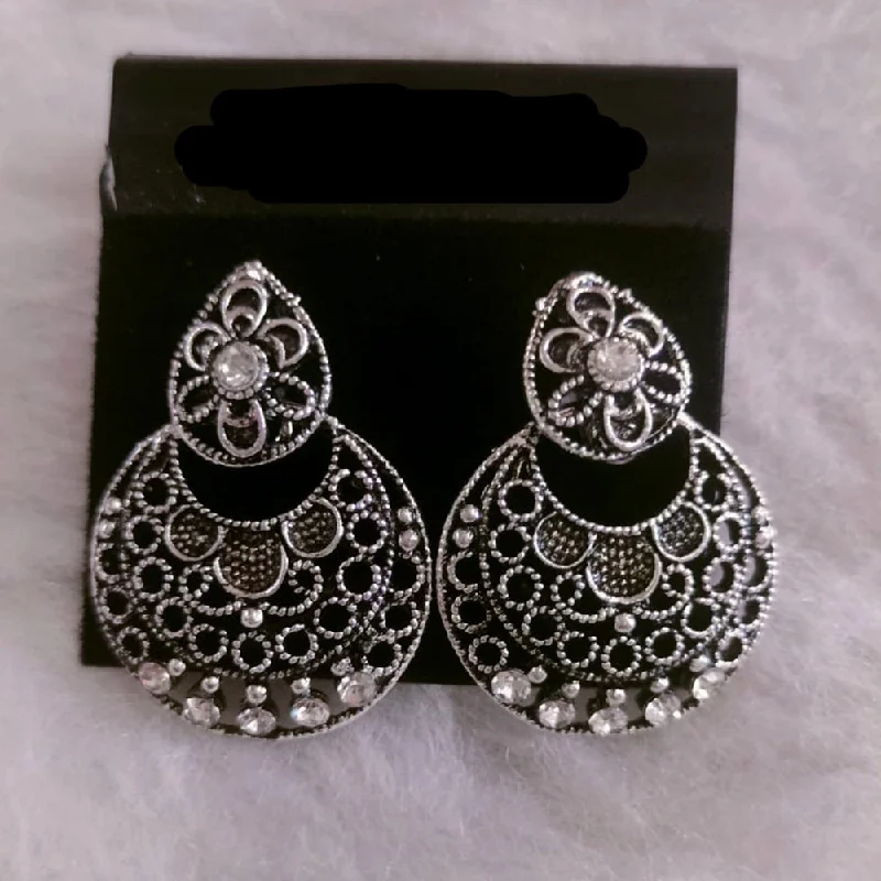 Drop Earrings for Shopping Trip -Khushboo Jewellers Oxidised Plated Dangler Earrings