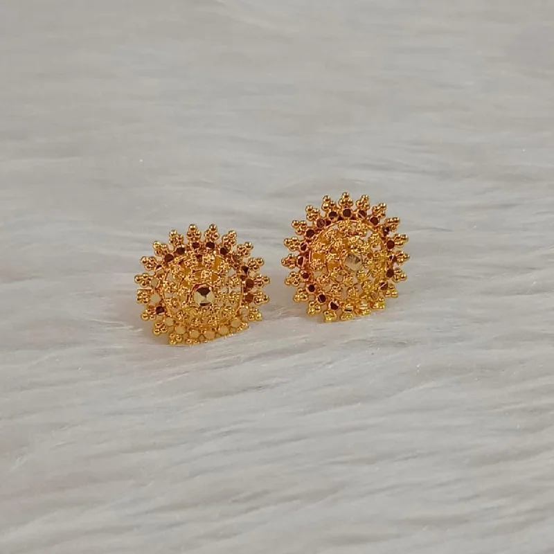 Gemstone Drop Earrings for Color -Pooja Bangles Gold Plated Stud Earrings