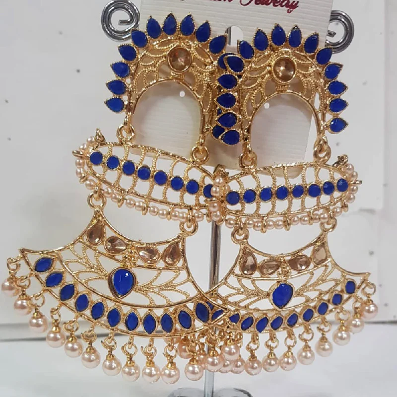 Gold Drop Earrings for Women -Shreeji Gold Plated Dangler Earrings