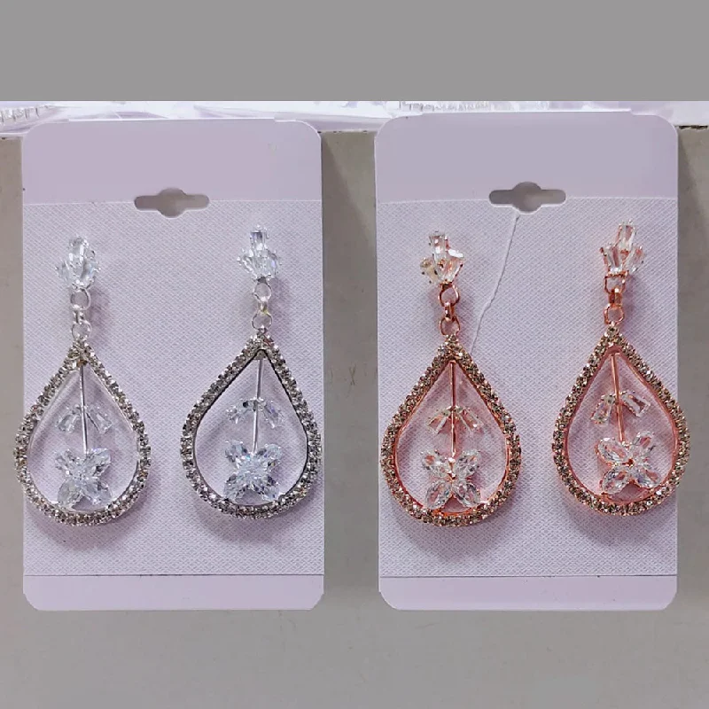 Lightweight Drop Earrings for All Day -Tip Top Jewellers Crystal And Austrian Stone Dangler Earrings