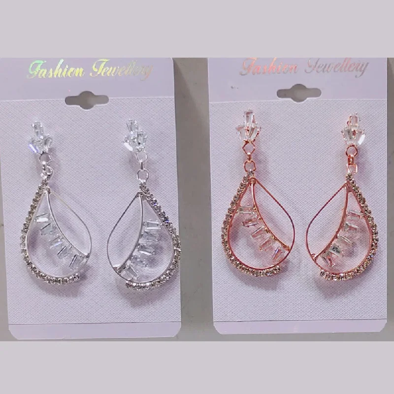 Nickel Free Drop Earrings for Safety -Tip Top Jewellers Crystal And Austrian Stone Dangler Earrings