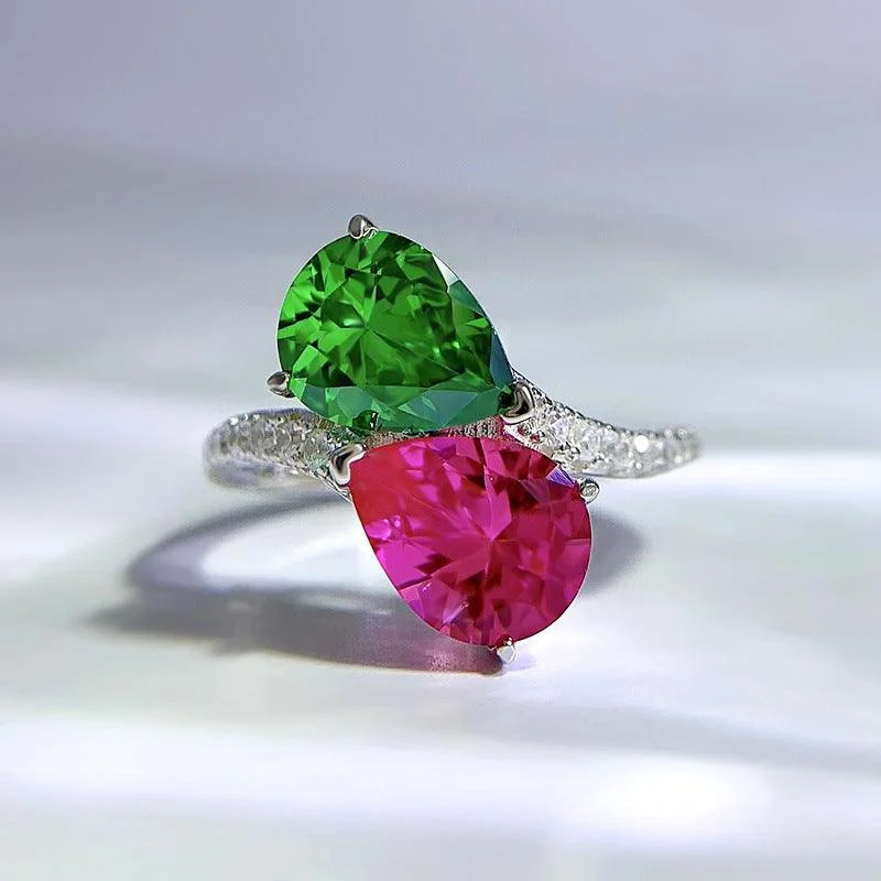 Pink Green Ring