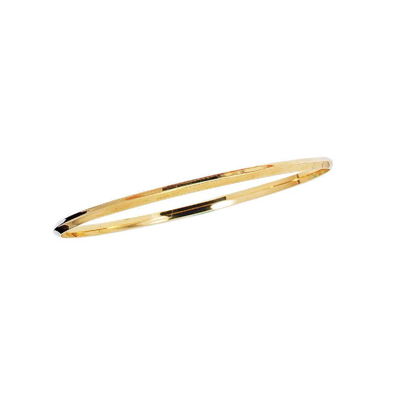 Best bangle bracelets for stacking with delicate and thin designs for layering-14K Gold Knife Edge Bangle