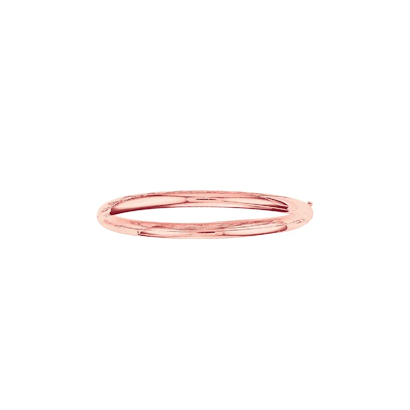 Best bangle bracelets with minimalist geometric designs for a contemporary, edgy look-14K Gold Polished 5mm Bangle