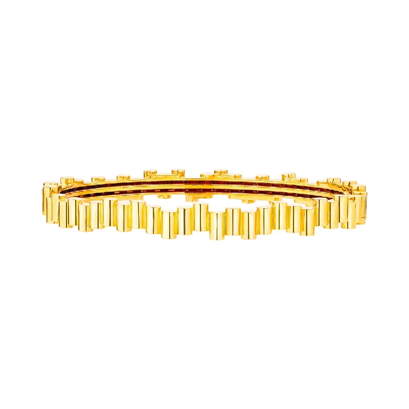 Best bangle bracelets with stacked designs for a trendy and fashionable look-Edge Bangle