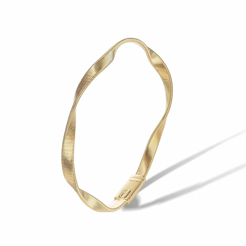 Simple bangle bracelets with smooth matte finishes for a subtle and modern style-Marrakech Twisted Supreme Bracelet