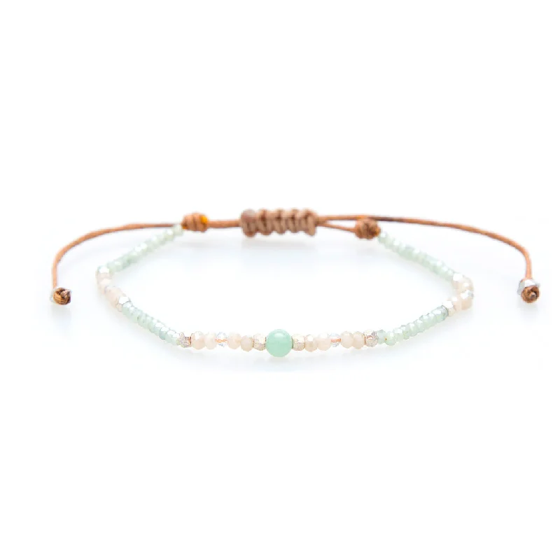 Sleek bangle bracelets with polished titanium for a modern and lightweight option-Amazonite Goddess Bracelet