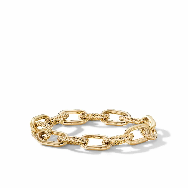 Best bangle bracelets with nature-inspired designs like leaves and flowers-DY Madison Chain Bracelet in 18K Yellow Gold