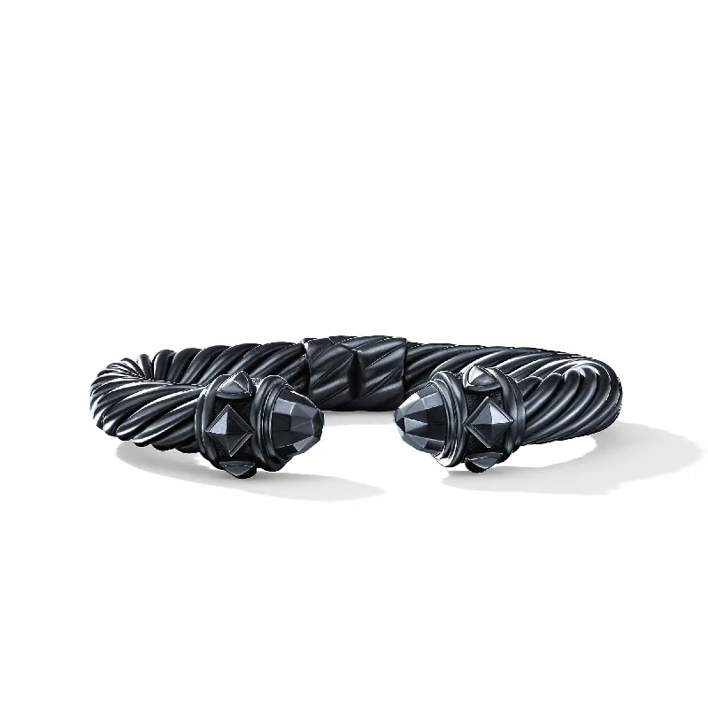 Best bangle bracelets with braided designs for a textured and sophisticated look-Renaissance Bracelet in Blackened Silver