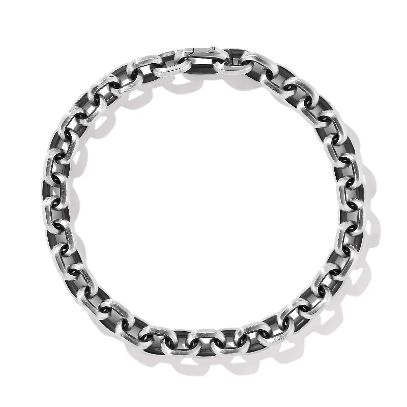 Best bangle bracelets with stacked designs for a trendy and fashionable look-Deco Chain Link Bracelet in Sterling Silver