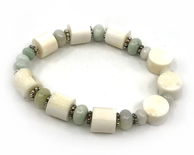 Best bangle bracelets with enamel detailing for a colorful and unique design-Bracelet- Batt; Ivory & Beads, Various Colors