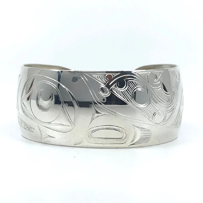 Best bangle bracelets with heart-shaped charms for a romantic and sweet touch-Bracelet- J. Galanin, Silver, Various Designs, 1"