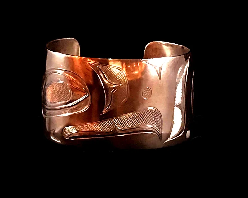 Best bangle bracelets with silver-plated finishes for an affordable and stylish accessory-Bracelet- L. Burkhart, Copper, Eagle, 1.5"