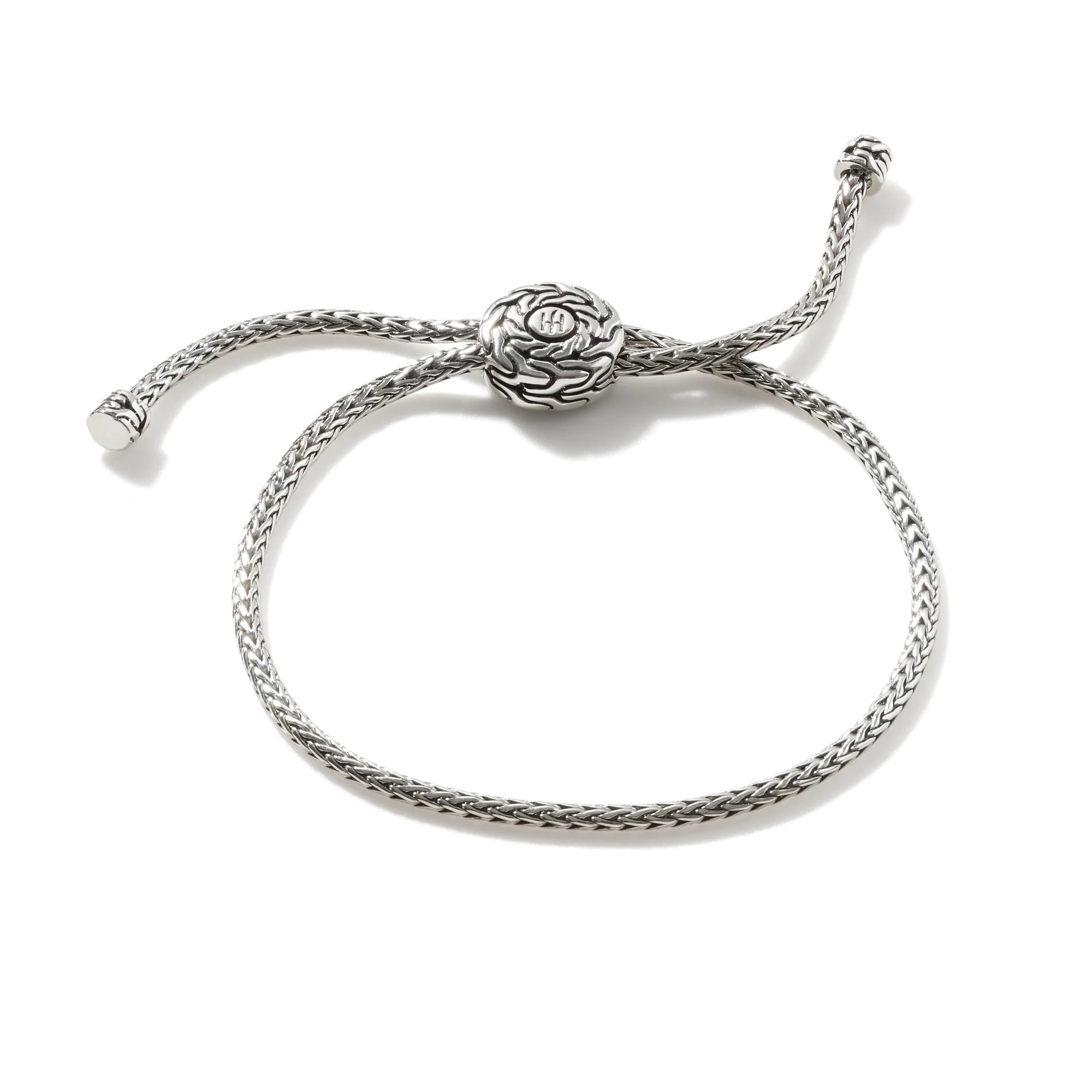 Wide bangle bracelets with bohemian designs for a bold and carefree style-Classic Chain Pull Through Bracelet