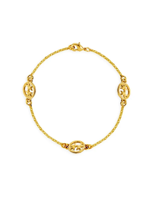 Best bangle bracelets with solid gold for an elegant and luxurious design-Mini Superstar Bracelet