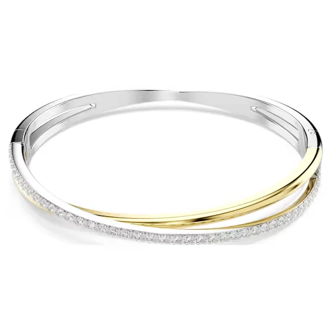 Customizable bangle bracelets with initials for a personalized, meaningful gift-Hyperbola Bangle