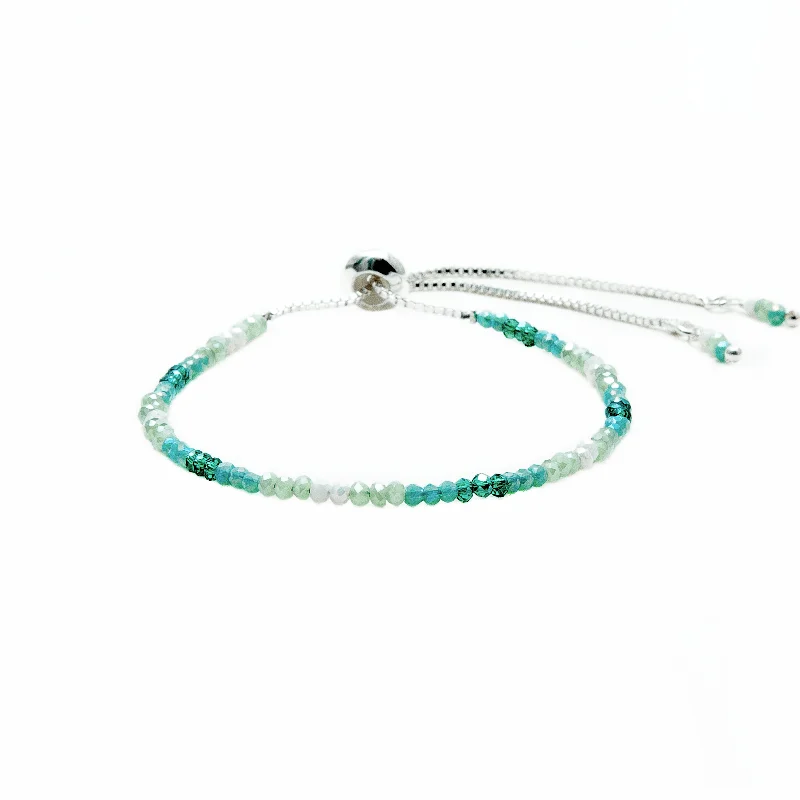 Lightweight bangle bracelets with subtle shimmer for an understated yet elegant look-"Just Breathe" Goddess Bracelet