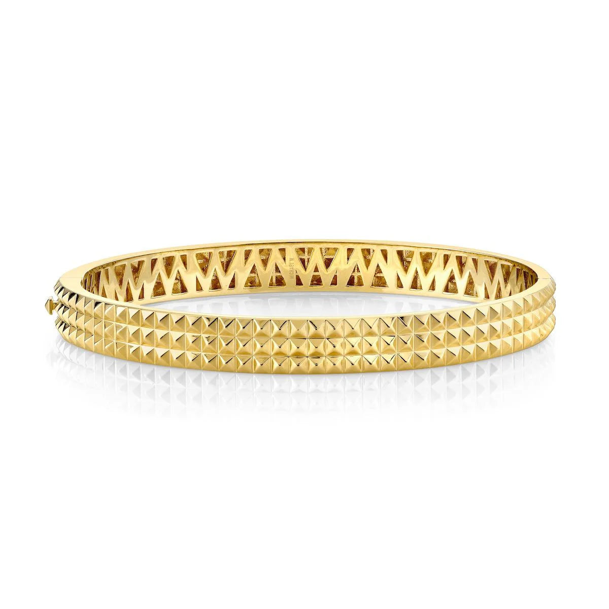 Thin bangle bracelets with mixed metals for a contemporary and versatile look-Men's Tetra Bracelet