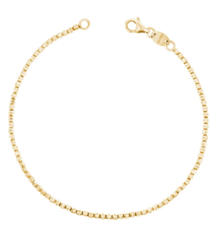 Lightweight bangle bracelets with subtle shimmer for an understated yet elegant look-Yellow Gold Mooncut Bracelet