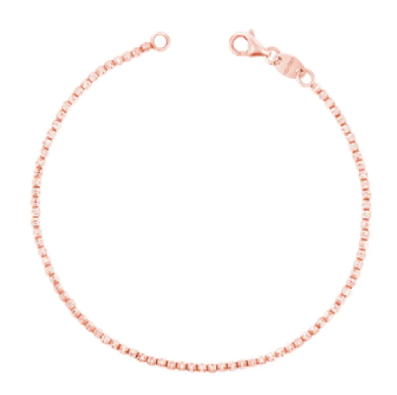 Best bangle bracelets with pastel enamel for a soft and delicate aesthetic-Rose Mooncut Bracelet