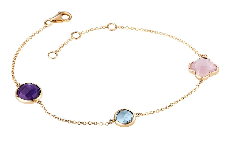 Simple gold bangle bracelets with smooth finishes for a classic and elegant style-Quartz Bracelet