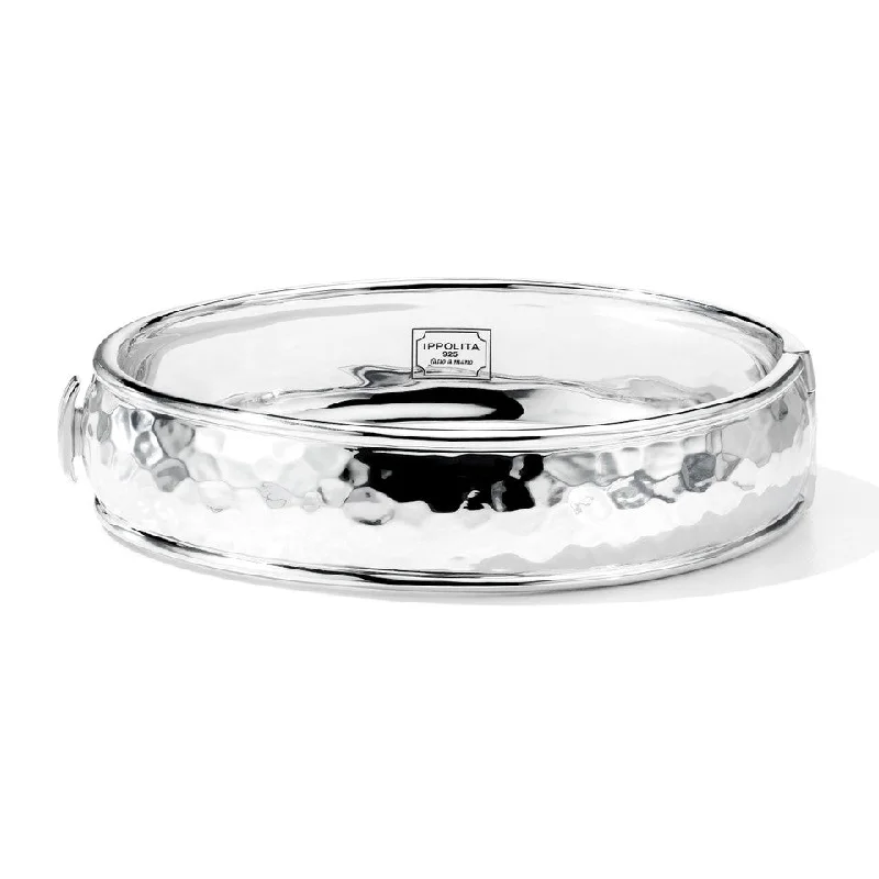 Stackable bangle bracelets with customizable charms for a personalized collection-Classico Godde Hinged Bangle