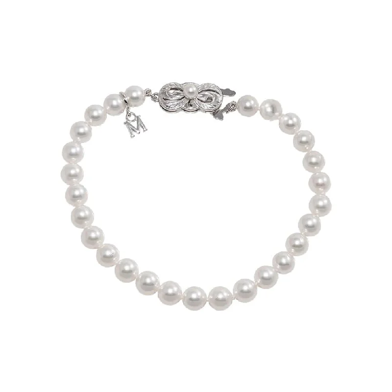 Best bangle bracelets for women with elegant gold designs for every occasion-Akoya Pearl Everyday Essentials Bracelet