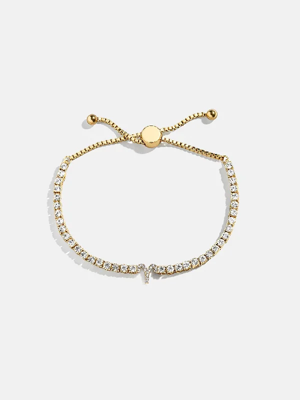 Best bangle bracelets with stacked designs for a trendy and fashionable look-Zodiac Tennis Bracelet - Aries