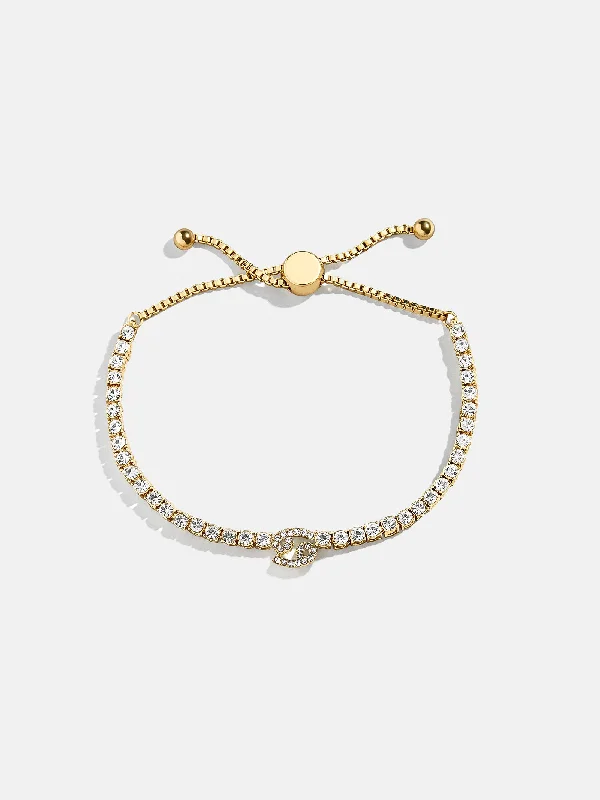 Best bangle bracelets with intricate filigree patterns for an elegant and detailed finish-Zodiac Tennis Bracelet - Cancer