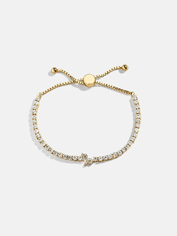 Best bangle bracelets with engraved messages for personalized gifts and keepsakes-Zodiac Tennis Bracelet - Capricorn