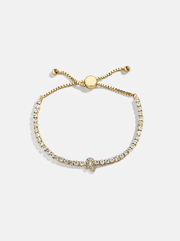 Best bangle bracelets with engraved initials for a personalized and meaningful gift-Zodiac Tennis Bracelet - Leo